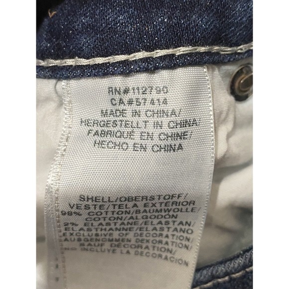 True Religion Womans Ankle Slit Halle Mid Rise Super Skinny Jeans size 27 - Picture 6 of 10